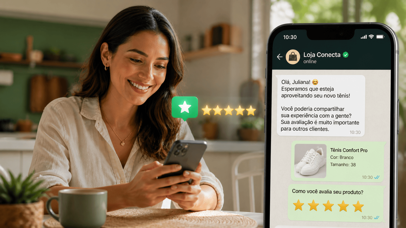 Como coletar avaliações e reviews pelo WhatsApp (sem parecer chato)