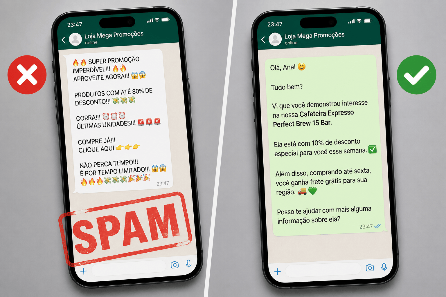 Como evitar que mensagens automáticas sejam marcadas como spam