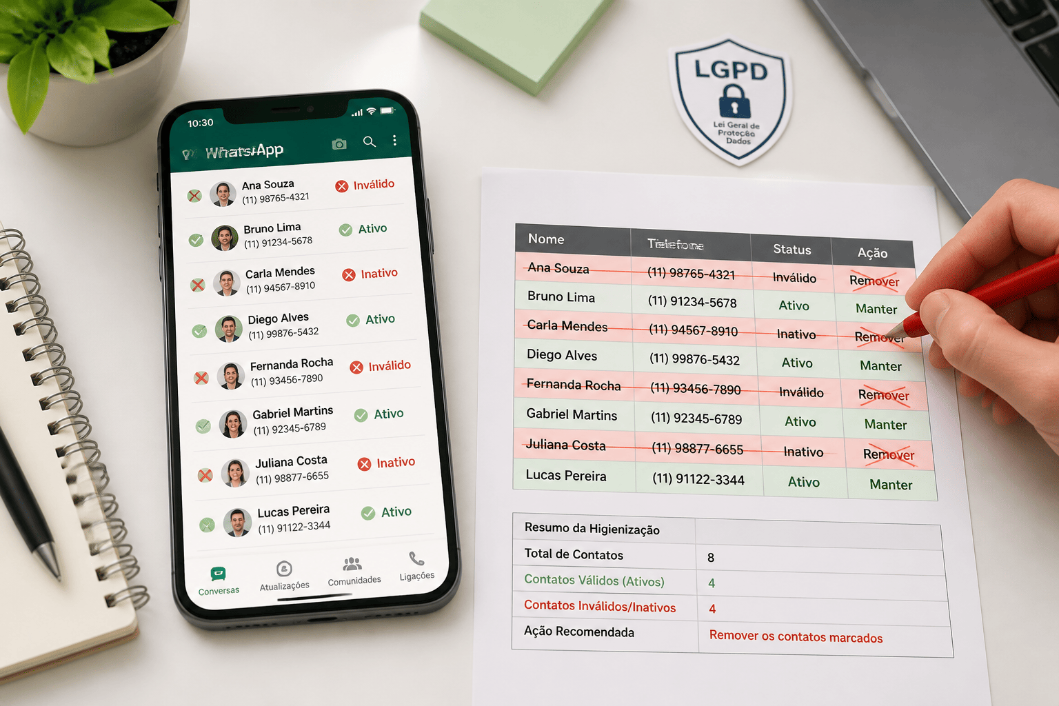 Como limpar e higienizar lista de WhatsApp sem perder vendas