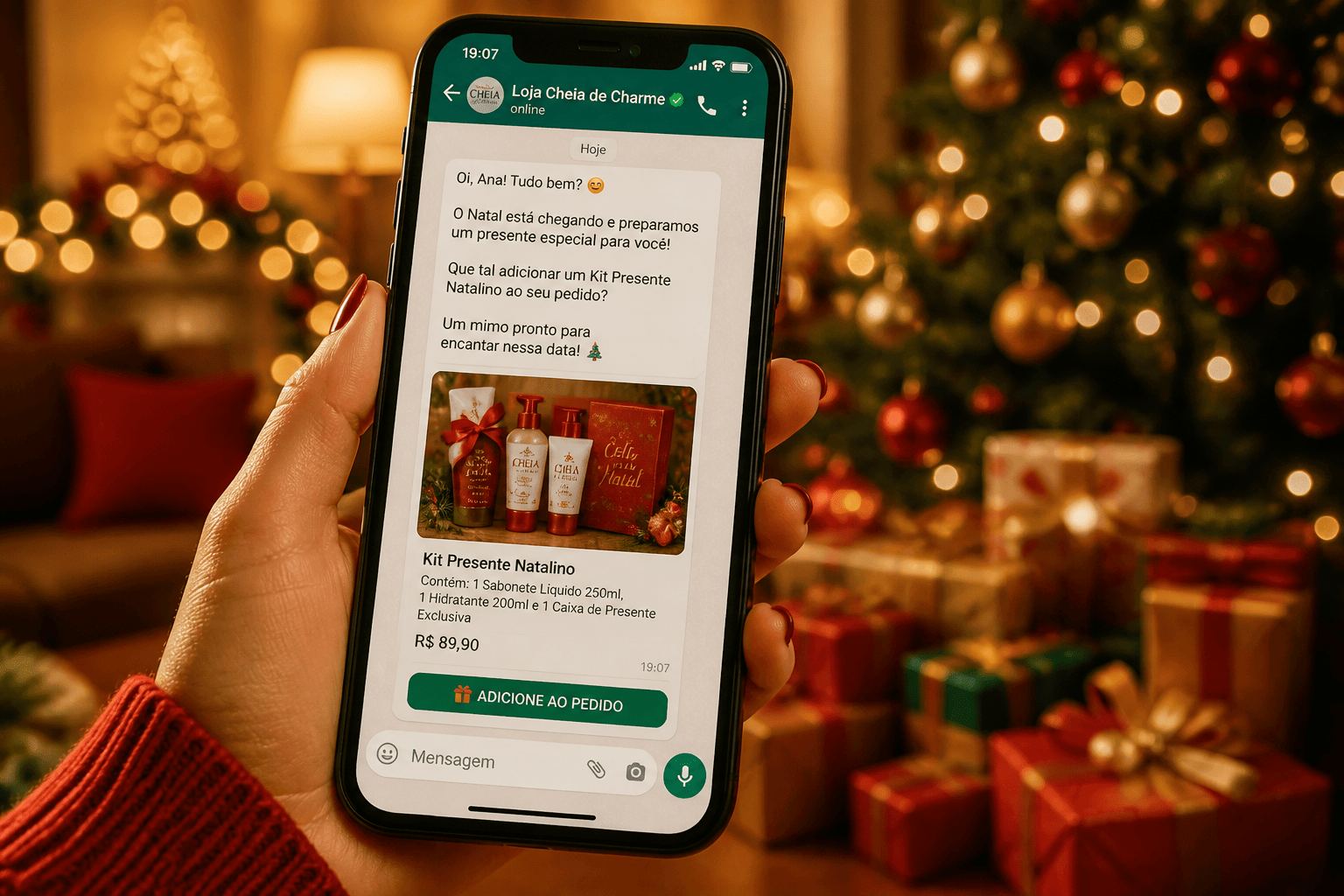 Como usar WhatsApp no Natal para aumentar o ticket médio